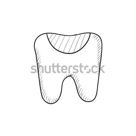 Tooth decay sketch icon. Stock photo © RAStudio