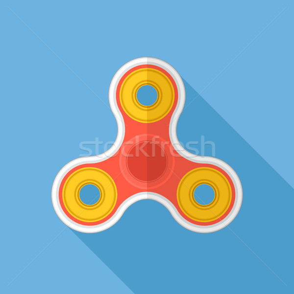 Fidget spinner flat design vector icon. Stock photo © RAStudio