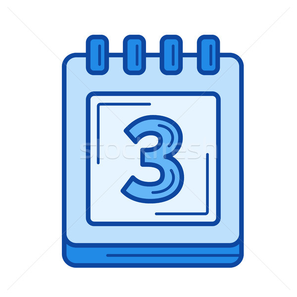 Calendar organizer line icon. Stock photo © RAStudio