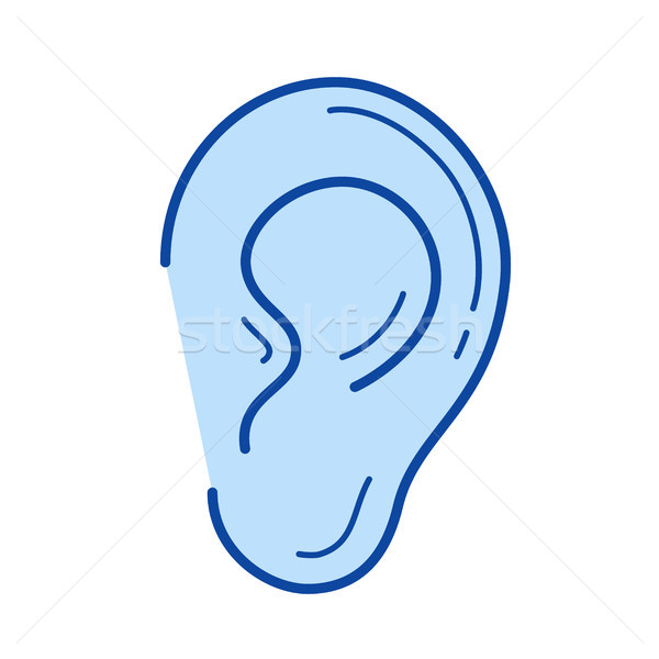 Ear line icon. Stock photo © RAStudio