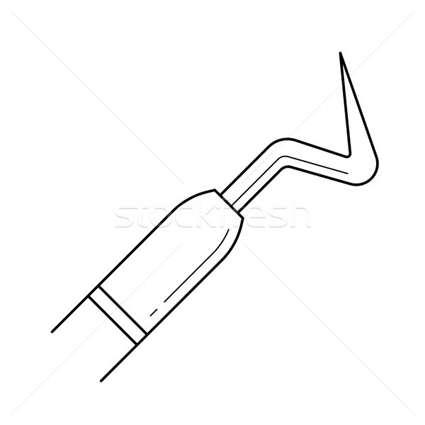 Dental probe line icon. Stock photo © RAStudio