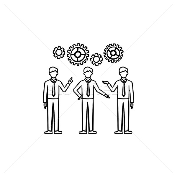 Workforce hand drawn sketch icon. Stock photo © RAStudio