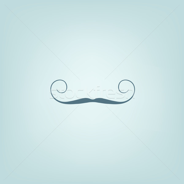 口ひげ デザイン レトロな 渦 スパイラル ベクトル ストックフォト © RAStudio