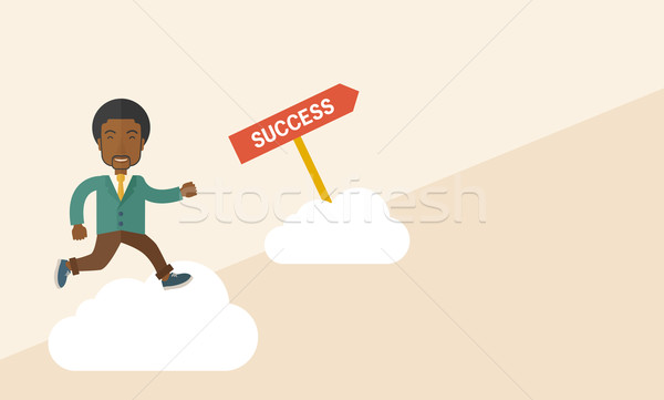 Successful african businessman. Stock photo © RAStudio