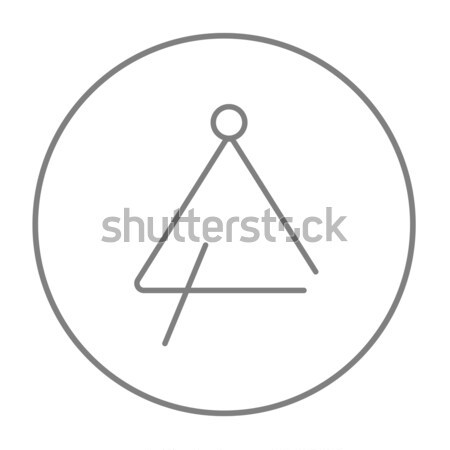 Triangle line icon. Stock photo © RAStudio