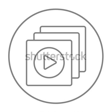 Media player line icon. Stock photo © RAStudio