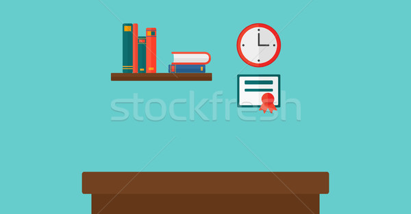 Stock photo: Background of interior of room for pupil.