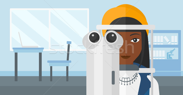 Patient visiting ophthalmologist. Stock photo © RAStudio