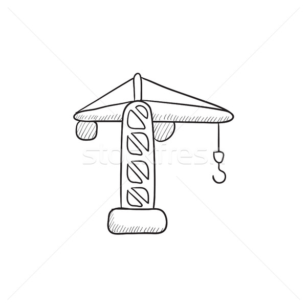 Construction crane sketch icon. Stock photo © RAStudio