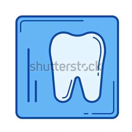 Filled tooth line icon. Stock photo © RAStudio