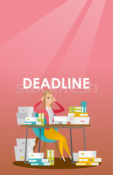 Businessman has a problem with a deadline. Stock photo © RAStudio
