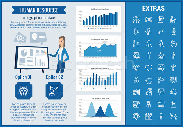 Human resource infographic template and elements. Stock photo © RAStudio
