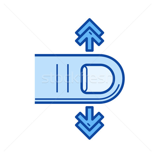 One-finger vertical scroll line icon. Stock photo © RAStudio
