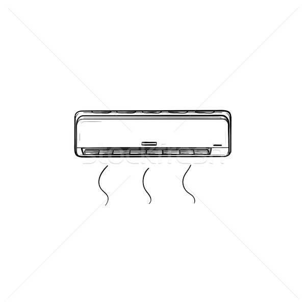 Airconditioner schets icon schets doodle Stockfoto © RAStudio