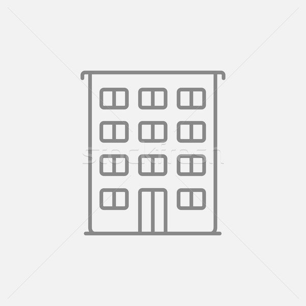 Residential building line icon. Stock photo © RAStudio