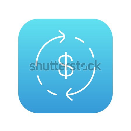 Dollar symbol with arrows line icon. Stock photo © RAStudio