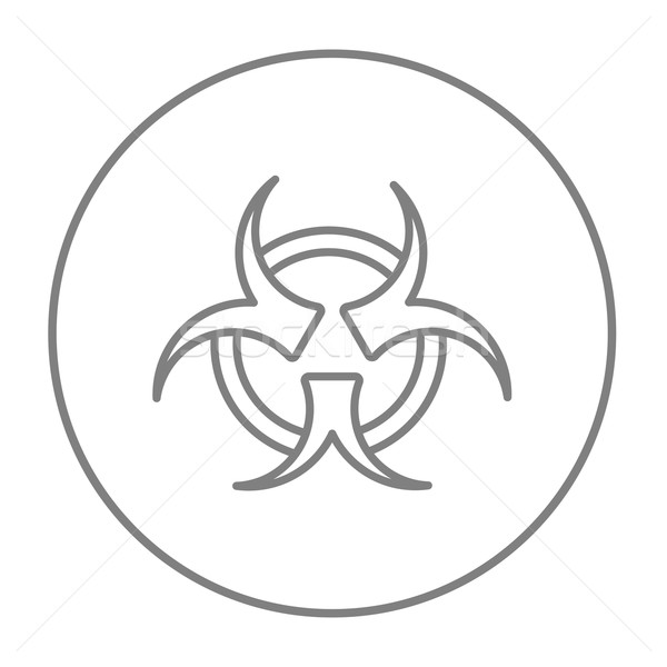 Bio hazard sign line icon. Stock photo © RAStudio