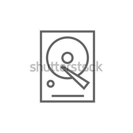 Sabit disk hat ikon köşeler web hareketli Stok fotoğraf © RAStudio