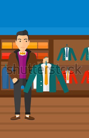 Homem jaqueta asiático cabide roupa Foto stock © RAStudio