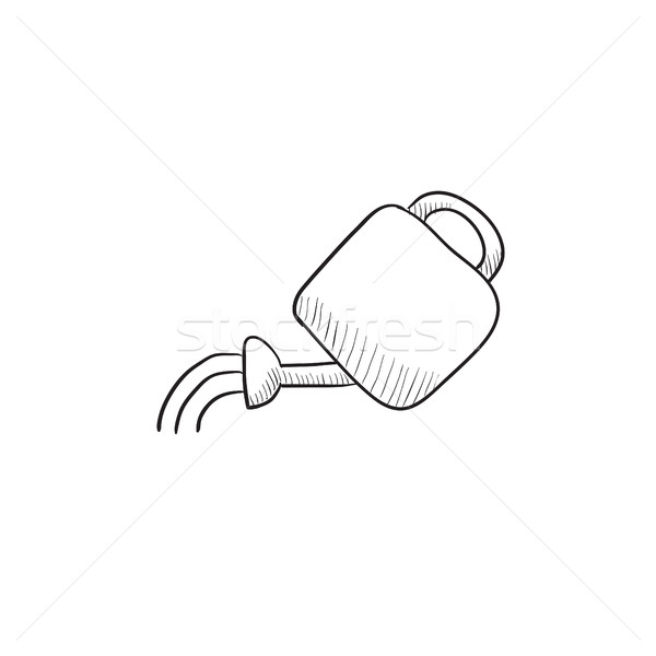 じょうろ スケッチ アイコン ベクトル 孤立した 手描き ストックフォト © RAStudio