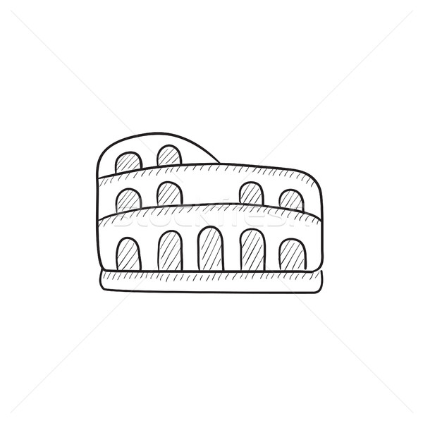 Coliseum sketch icon. Stock photo © RAStudio