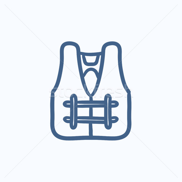 Life vest sketch icon. Stock photo © RAStudio
