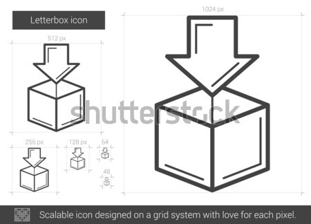 Letterbox line icon. Stock photo © RAStudio