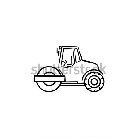 Road roller sketch icon. Stock photo © RAStudio