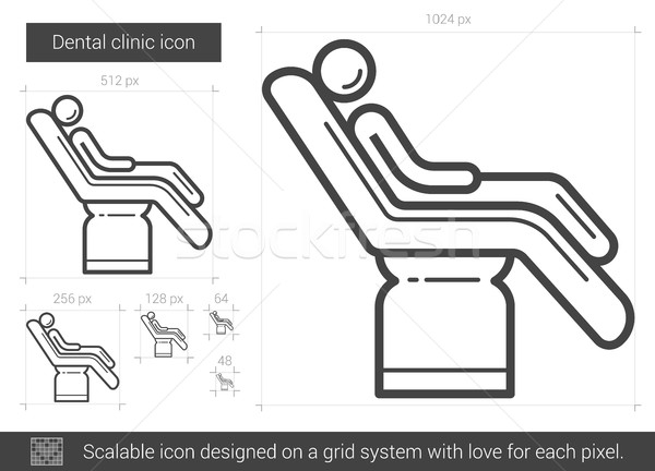 Dental clinic line icon. Stock photo © RAStudio