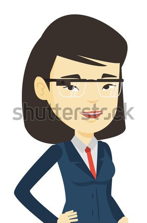 Woman wearing smart glass vector illustration. Stock photo © RAStudio