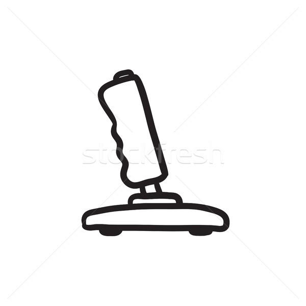 Joystick Skizze Symbol Vektor isoliert Hand gezeichnet Stock foto © RAStudio