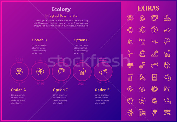 Ecology infographic template, elements and icons. Stock photo © RAStudio