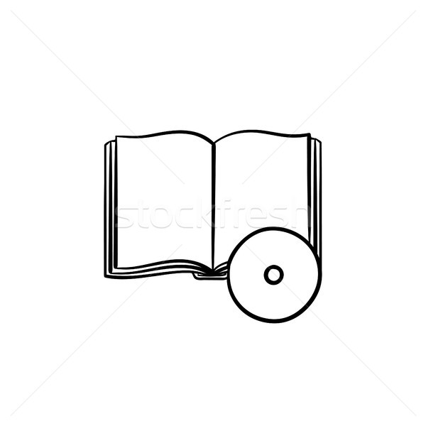 Audiobook hand drawn sketch icon. Stock photo © RAStudio