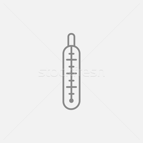 Medical termometru linie icoană web mobil Imagine de stoc © RAStudio