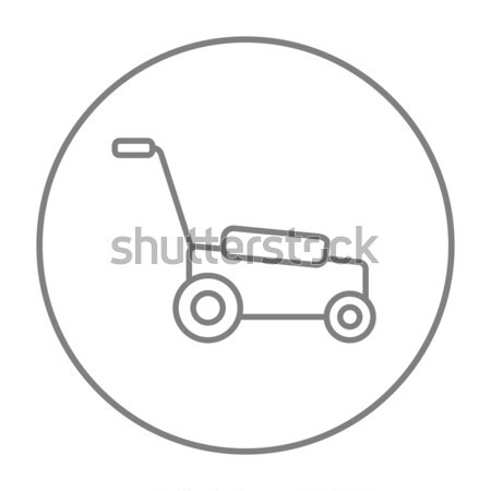 Lawnmover line icon. Stock photo © RAStudio