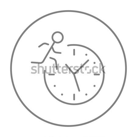 Time management line icon. Stock photo © RAStudio