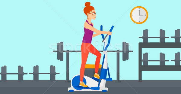 Woman making exercises. Stock photo © RAStudio