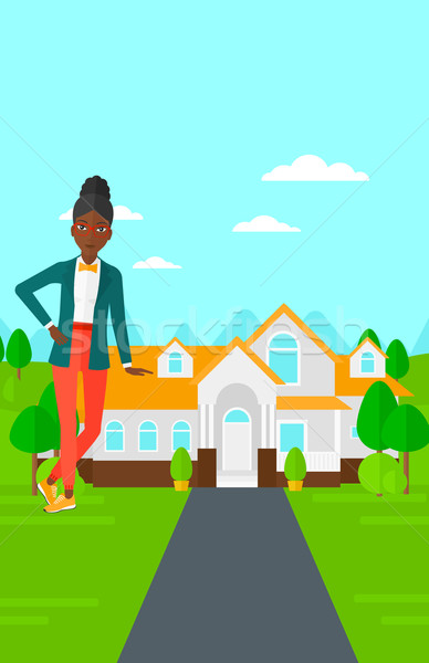 Real estate agent offering house. Stock photo © RAStudio