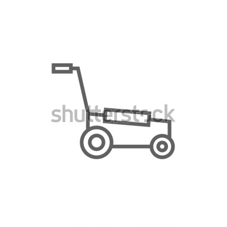 Lawnmover line icon. Stock photo © RAStudio