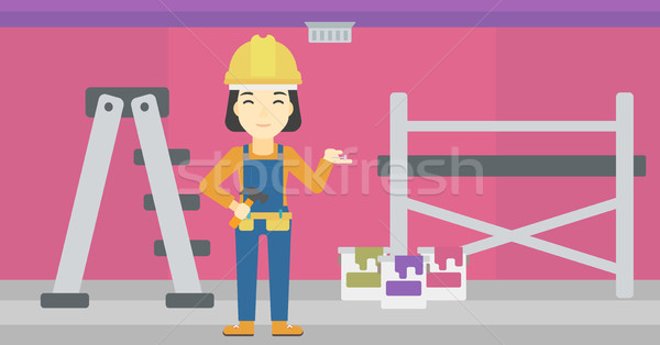 Cheerful repairer engineer. Stock photo © RAStudio