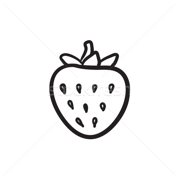 Strawberry sketch icon. Stock photo © RAStudio
