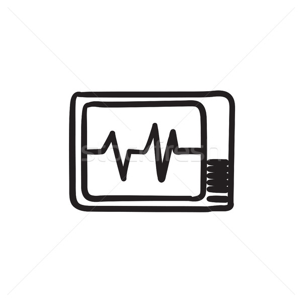 Heart monitor sketch icon. Stock photo © RAStudio