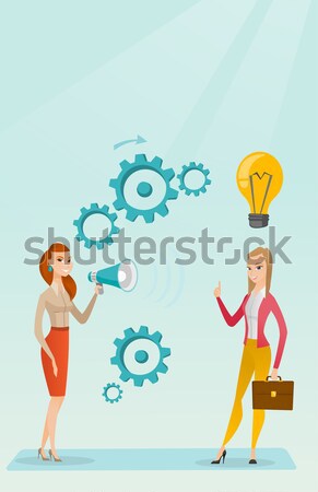 Announcement for business idea vector illustration Stock photo © RAStudio