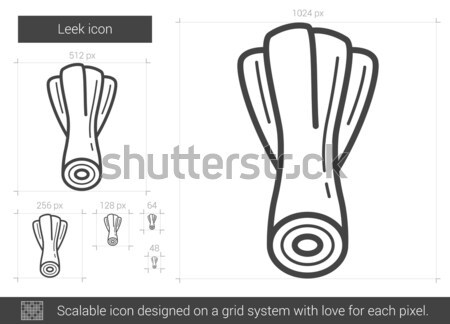 Lauch line Symbol Web mobile Infografiken Stock foto © RAStudio