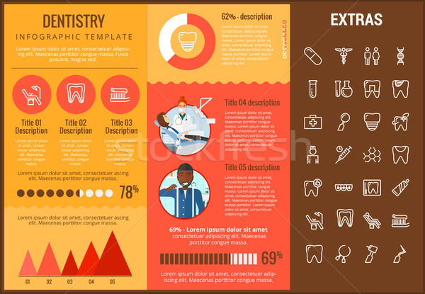 Dentisterie modèle icônes personnalisable [[stock_photo]] © RAStudio