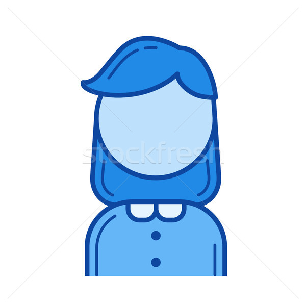 HR manager line icon. Stock photo © RAStudio