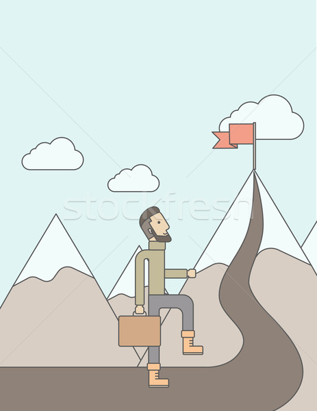 Businessman holding his bag  Stock photo © RAStudio