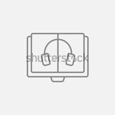 Audiobook line icon. Stock photo © RAStudio