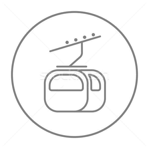 Stock photo: Funicular line icon.