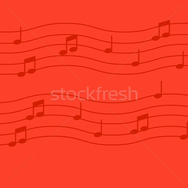 Music notes on red background. Stock photo © RAStudio